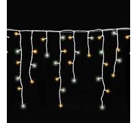 Gartenpirat Guirlande lumineuse Noël 6 m 240 LED blanc chaud blanc froid effet neige