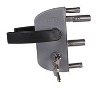 Gartentorschloss Locinox Lakz P1 Gris pour 40mm Profils, Réglable, Edelstahl-Mechanismus Château pour Porte Du Jardin,Gittertorschloss,Serrure Sécurité,Hoftorschloss,Battant