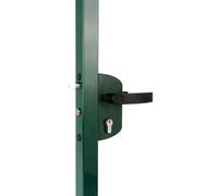 Gartentorschloss Locinox Lakz P1 Vert Mousse pour 40mm Rundprofile, Réglable, Edelstahl-Mechanismus Château pour Porte Du Jardin,Gittertorschloss,Serrure Sécurité,Hoftorschloss,Battant