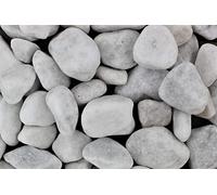 Gartenwelt Riegelsberger 1 kg de gravier de marbre de Carrare lavé Grain 25-40 mm Blanc Galets décoratifs pour jardin