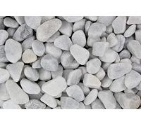 Gartenwelt Riegelsberger Carrara Gravier en marbre non lavé Grain 15-25 mm Blanc neige Galets décoratifs pour jardin 25 kg