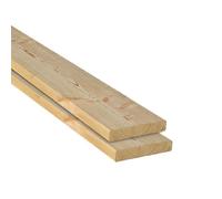 Gartenwelt Riegelsberger Lame de terrasse mélèze naturel 27x142 mm lisse - rabotée 4 faces chanfreinée - 70 cm - bois terrasse extérieur balcon jardin