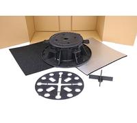 Gartenwelt Riegelsberger Musterbox Palier Pro | Avec roulement de plaque de 64 à 110 mm - Patin de protection et supports - Pour plaques en céramique, pierre et béton