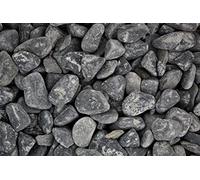 Gartenwelt Riegelsberger Nero Ebano Gravier décoratif pour jardin Noir profond Anthracite Gris foncé Gravier décoratif pour bassin Chemin de jardin Sac de 25 kg Gravier décoratif pour chemin de jardin