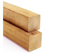 Gartenwelt Riegelsberger Poteau en Mélèze Naturel 90x90 mm 120 cm - Poteau Carré pour Clôture, Pergola et Constructions Extérieures
