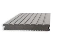 Gartenwelt Riegelsberger WPC Terrassendiele Vollprofil 20x145 mm Hellgrau Longueur 190 cm Terrasses Dalles