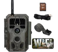 GARTEPRO E8 Wildlife Camera WLAN 32 Go carte SD, vidéo 64 MP H.264 1296p, vision nocturne infrarouge 27 m capteur de mouvement WiFi -transmission par téléphone portable, 0,1