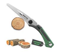 GARTOL Scie pliante de 20,3 cm avec lame en acier SK5, 7 TPI Scie d'élagage pliable, scie à main avec verrouillage de sécurité et poignée ergonomique, pour la coupe des arbres, le jardinage, le