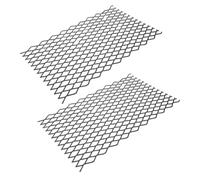 GARVALON 2 Pièces Grille de Foyer en Acier pour Cheminée, Rétention des | Compatibilité, Installation Facile, Résistance Élevée à Chaleur, Design Intégré, Noir