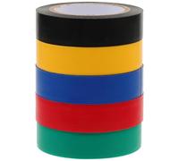 GARVALON 5 Rouleaux Ruban Isolant Électrique Pvc Multicolore, 5 Rouleaux, | Étanche aux Éclaboussures, Repérage Facile des Fils, Pose Simple, Usage Intérieur, Finition Pvc
