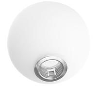 GARVALON Abat-jour pour lustre globe en verre blanc, abat-jour sphérique de remplacement, 1 pièce, G9, 10 cm, protège la lampe, adoucit la lumière, pour appliques murales, chambre et