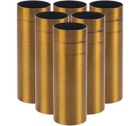 GARVALON Boîtier de lustre or 6 pièces manchon en fer pour lustre accessoires d'éclairage adaptés aux supports de lampe en cristal style rétro