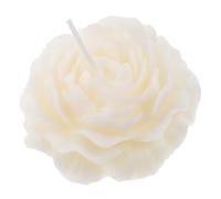 GARVALON Coffret de Bougies Parfumées Pivoine, Bougie Aromatique sans Fumée, Fleur Décorative Blanche, Ambiance Chaleureuse pour Festival