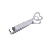 GARVALON Pinces à Sucre Forme Cœur Créatives en Acier Inoxydable 3pcs Antiadhésives Argenté pour Fête et Banquet Ustensiles Cuisine