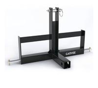 Garvee Attelage 3 Points Robuste pour Tracteur Catégorie 1 - Récepteur 2", Adaptateur Rapide - Support contrepoids Valise - Équipements agricoles - Couleur Noir