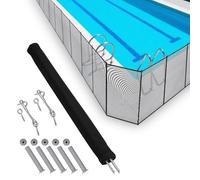 Garvee Barrière De Sécurité Piscine Amovible, Filet Robuste Maille PVC, Cadre Acier Et Aluminium, Installation Facile DIY, Protège Enfants Et Animaux Domestiques