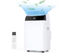 Garvee Climatiseur Mobile 12000 BTU (3,5 kW), Climatiseur Portable 3-en-1 avec Déshumidification R290, Kit Fenêtre et Télécommande