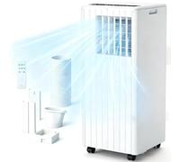 Garvee Climatiseur Mobile 7000 BTU, Climatiseur Portable 3-en-1 Refroidissement/Ventilation/Déshumidification, Silencieux 51-65 dB, R290 Kit Fenêtre et Télécommande (A029)