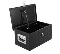 Garvee Coffre à outils robuste 20 pouces en aluminium pour pick-up - Étanche, sécurisé, avec serrure, clés et poignées latérales - Stockage idéal pour benne, camion, remorque, van - Finition noire