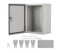 Garvee Coffret peinture murale en acier inoxydable étanche NEMA 4X/IP66/IP67 - Boîte électrique verrouillable robuste avec plaque de montage et 2 clés - Stockage outils et câblage