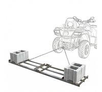 Garvee Herse trainée de 122 x 51 cm (48 x 20 Pouces), Niveleur pour pelouse en Acier Q235 Lourd avec Barres réglables, râteau pour nivellement Gravier et Sol pour VTT, UTV et tracteurs de Jardin Noir