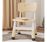 GARVEE Lot 2 chaises enfants réglables - Bois - 3 hauteurs, plastique robuste - Intérieur/extérieur - Maison rèche