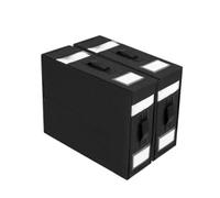 Garvee Lot de 2 boîtes de rangement pliables en tissu pour vêtements, livres, cosmétiques, jouets, 38 x 32 x 11,5 cm Noir
