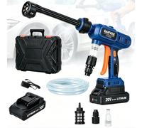 Garvee Nettoyeur Haute Pression sans Fil 725 PSI, 6-en-1, Batterie 4,0Ah, Auto Jardin