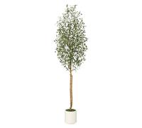Garvee Olivier Artificiel Réalistes 180cm, Arbre Artificiel d'Extérieur avec Pot, Arbre Artificiel Résistant aux UV pour Jardin Balcon Maison