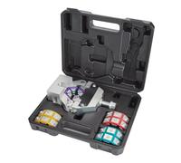 Garvee Outil de sertissage hydraulique manuel pour tuyaux AC - Kit Hydra-Krimp professionnel - 4 matrices robustes - Idéal pour raccords Beadlock - Réparation climatisation portable - 4 kits inclus