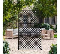 Garvee Paravent De Confidentialité Robuste 3 Panneaux en Métal, Séparateur Décoratif Autoportant pour Balcon, Terrasse, Jardin Ou Intérieur, 36x72 Pouces