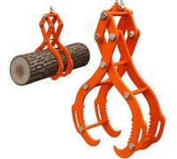 Garvee Pince à grumes robuste 4 griffes - Capacité 1000 kg - Crochet de levage en acier pour bois, outil forestier - Compatible tracteur, ATV, camion - Déplacement de bûches - Taille : 28 pouces,