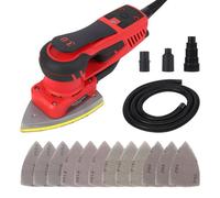 Garvee Ponceuse 350W brushless, 10000 tr/min, faibles vibrations, 12 abrasifs - bois, menuiserie, polissage.