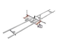 Garvee Rail de Guidage pour Tronçonneuse 2,7 m, Système de Rail Réglable | Aluminium, avec 3 Barres Transversales, Accessoire de Sciage Portable pour Coupe de Bois, Grumes et Planches