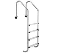 Triumpunpre Sécurité et résistance supérieure - Échelle de piscine enterrée en acier inoxydable 304 - 4 marches
