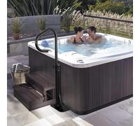 Garvee Sécurité renforcée pour spa et bain à remous - Main courante rotative 360°, hauteur réglable 89-142 cm, capacité 272 kg, poignée antidérapante, base stationnaire à glisser sous le spa