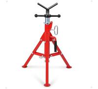 Garvee Servante de Tubes à Tête en V, Design pliant portable, Hauteur ajustable 71-132 cm, Supporte 1100 kg, Idéale pour l‘automobile et la construction.