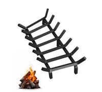 Garvee Support à bûches en acier massif, 6 pieds, 7 barres | - Grille de cheminée robuste pour poêle à bois, intérieur et brasero extérieur - Finition thermolaquée