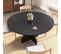 Garvee Table De Salle à Manger Ronde, Table De Cuisine en Bois MDF+PB, Table à Manger Moderne pour 4-6 Personnes, Table De Salon Design pour Petit Appartement Et Décoration Intérieure