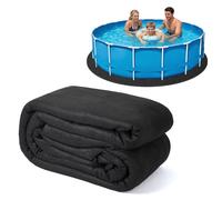Garvee Tapis De Protection Géotextile Robuste pour Piscine Hors-Sol - Résistant Aux Perforations, écologique, Barrière Anti-Mauvaises Herbes, Prolonge La Durée De Vie du Liner - Forme : Rond, 5.49m