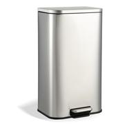 GarveeHome Boîte à Ordures 30L Gallons En Acier Inoxydable, Avec Seau Amovible Et Couvercle à Fermeture Douce - Design Gain De Place Pour Cuisine, Bureau Ou Restaurant, 35 * 28.1 * 61 cm