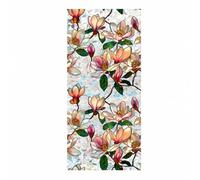 GarveeHome Film Statique pour fenêtre avec Motif Floral coloré - Protection Contre Les UV - Isolation Thermique - pour Salon, Bureau, Salle de Bain - Dimensions : 43 x 200 cm