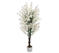 GarveeHome Fleurs Artificielles de Prunier 90/120/150cm Fleur Artificielle avec Fleurs pour Décoration de Table & Chambre Idéal pour Maison Mariage Bureau