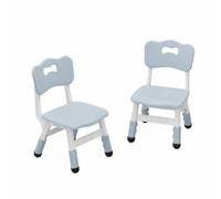 GarveeHome Lot De 2 Chaises pour Tout-Petits Réglables en Hauteur (3 Niveaux) - pour Garçons Et Filles 2-6 Ans - Plastique Robuste - Pieds Antidérapants - Maison/école rèche