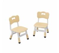 GarveeHome Lot De 2 Chaises pour Tout-Petits Réglables en Hauteur (3 Niveaux) - pour Garçons Et Filles 2-6 Ans - Plastique Robuste - Pieds Antidérapants - Maison/école rèche