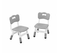 GarveeHome Lot De 2 Chaises pour Tout-Petits Réglables en Hauteur (3 Niveaux) - pour Garçons Et Filles 2-6 Ans - Plastique Robuste - Pieds Antidérapants - Maison/école rèche