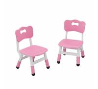GarveeHome Lot De 2 Chaises pour Tout-Petits Réglables en Hauteur (3 Niveaux) - pour Garçons Et Filles 2-6 Ans - Plastique Robuste - Pieds Antidérapants - Maison/école rèche