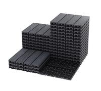 GarveeLife Dalles de terrasse composites clipsables 30 x 30 cm, Gris, 27PCS | Caillebotis effet bois grainé - Imperméables et antidérapantes - Pose DIY rapide - Pour patio/balcon/jardin/bord de piscine