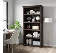 GarveeLife Estantería De 3 Niveles Estilo Vintage, Librería Rústica Con Estantes Abiertos, Estructura De Madera MDF y Aglomerado Para Salón, Dormitorio u Oficina, Fácil Montaje