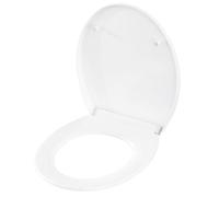 GarveeMore Abattant WC ovale universel - Polypropylène PP, antibactérien - Fermeture amortie, montage rapide - Résistant, facile à nettoyer, supporte 150 kg - Blanc